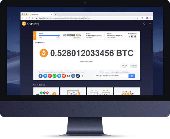 CryptoTab Browser - Easy way for Bitcoin Mining